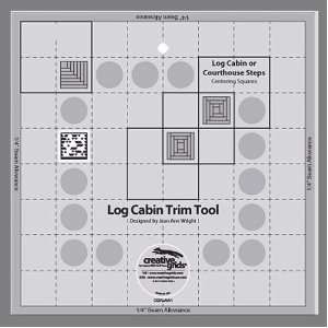  Creative Grids Log Cabin Trim Tool for 8 Finished Blocks 
