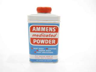 Vintage Complete Ammens Medicated Powder Tin  