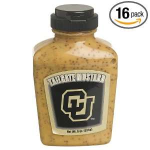 Tailgate Mustard University Of Colorado, 9 Ounce Jars (Pack of 16 