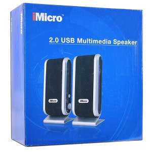 iMicro 2 Channel USB Powered Speakers w/Headphone Jack 878294011053 