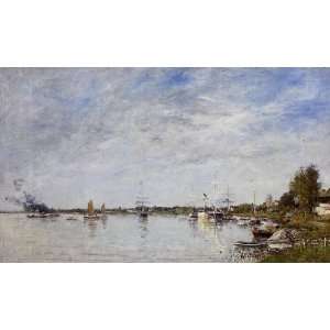   name Boat Construction Docks at Lormont, By Boudin Eugène  Home