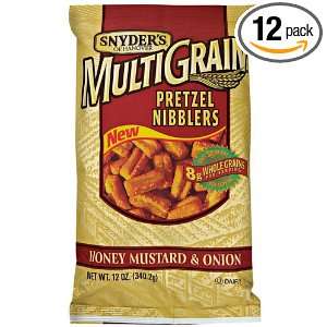   Honey Mustard and Onion Nibblers, 12 Ounce Packages (Pack of 12