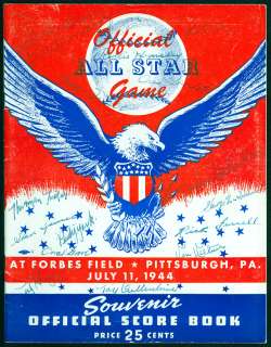 1944 All Star Game Program signed by 16 players PSA/DNA  