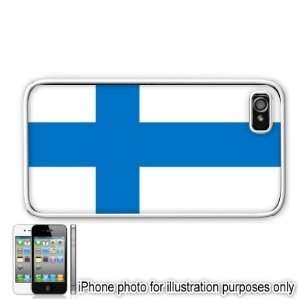   Finnish Flag Apple Iphone 4 4s Case Cover White 
