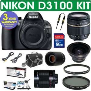  BRAND NEW NIKON D3100 Digital SLR Camera + Tamron AF 18 250mm Zoom 