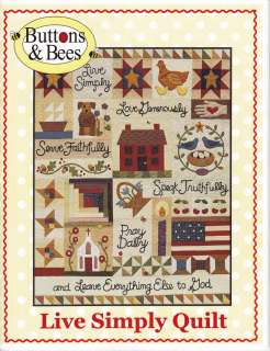 Buttons & Bees Quilt Sewing Pattern   Live Simply  