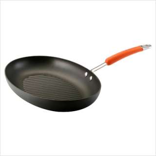 Rachael Ray Hard Anodized 15 Oval Grill Pan in Orange 80652 