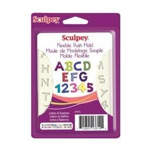    Sculpey Flexible Push Mold Letters & Numbers