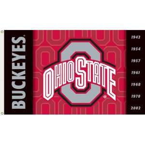  Ohio State Buckeyes Flag   2 Sided 3x5 Banner Flag 