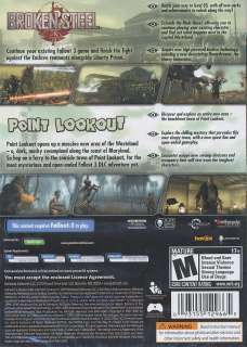 Fallout 3 BROKEN STEEL & POINT LOOKOUT Expansion PC NEW 093155129665 