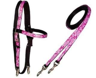 PINK CAMO Western Headstall & Reins Tack NEW Made in USA  