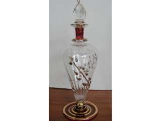 Beautiful Vintage Bimini Lampwork Glass Perfume Bottle  