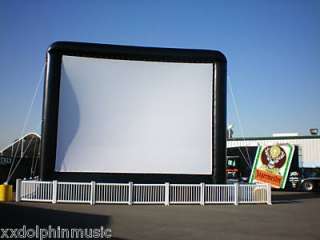 28ft Inflatable Movie Screen w/ Front & Rear Projection  