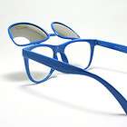 FLIP UP Thick Horn Rimmed Sunglasses 80s Retro Style M