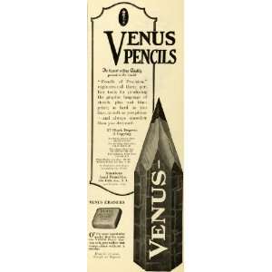  1923 Ad American Lead Pencil Co Venus Pencils Writing 