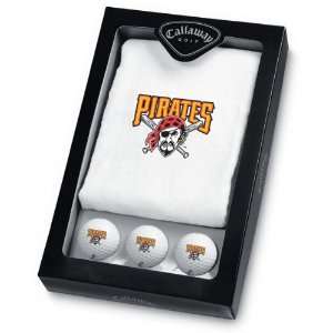  Pittsburgh Pirates 6 Golf Ball and Towel Set Sports 