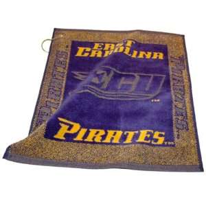 East Carolina Pirates Jacquard Woven Golf Towel  Sports 