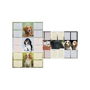  VIOA1279   Visual Organizer, Puppies, 2 Sided, 24x36 