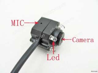 Mini Color CMOS 3.7mm pinhole Spy IR Camera Audio/Mic  