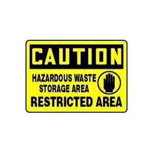   STORAGE AREA RESTRICTED AREA (W/GRAPHIC) 10 x 14 Dura Plastic Sign