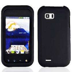For LG Eclypse C800g Cover Black Hard Phone Case +Screen  