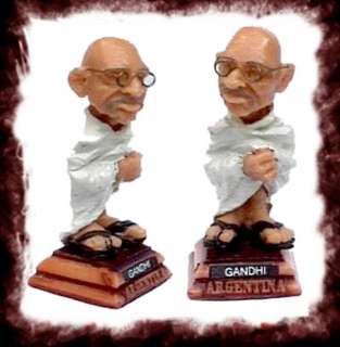 Mahatma Gandhi doll figurine collectible miniature  