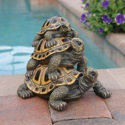 Just Along for the Ride Turtle Statue. Home Decor. Yard & Garden 