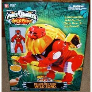  Power Rangers Deluxe Red Lion Wild Zord Electronic Action 