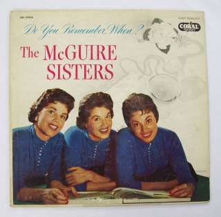 The McGuire Sisters Do You Remember When Album  