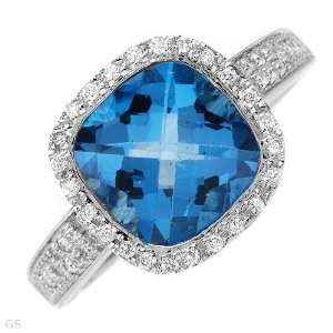  Dazzling Brand New Ring With 4.10Ctw Precious Stones 