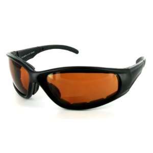 Amber 2.50 Bifocal Sunglasses / Safety Glasses with Non Prescription 