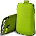 XL  GREEN SLiDE PULL TAB POUCH CASE COVER SKiN fOr Samsung Omnia 7 