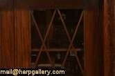 stately Authentic American Empire bookcase dates from the 1840s 
