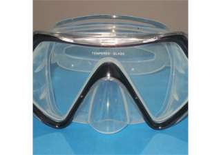 PVC Swimming Diving Scuba Mask Snorkel Set Glass 8275  