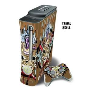   Cover for Xbox 360 Console + two Xbox 360 Controllers   Tribal Skull