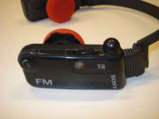 VINTAGE SONY SRF FM1 HEADPHONES RADIO  DAMAGED BUT WORKS / SRFFM1 
