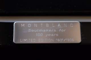 MONTBLANC SOULMAKERS 100 YEARS GRANIT FOUNTAIN PEN NEW  