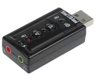 USB 2.0 3D Virtual 7.1 Channel Audio Sound Card Adapter  