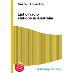  List of radio stations in Australia Ronald Cohn Jesse 