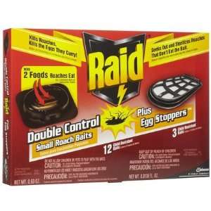 Raid Double Control Small Roach Baits + Egg Stoppers 15 ct. (Quantity 