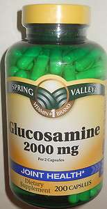 Spring Valley Glucosamine 2000 mg Joint Health Dietary Supplement 
