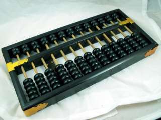 CHINESE VINTAGE WOODEN ABACUS/SUAN PAN+INSTRUCTION BOOK  