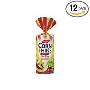 Real Foods Organic Corn Thins, Flax & Soy, Gluten Free, 5.3 Ounce Bag 