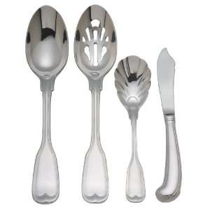  Reed & Barton Monticello 4 Piece Stainless Steel Hostess 