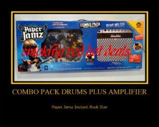 Paper Jamz Guitar Amplifier Combo Pack Rock Star Bonus Brand New Kids 