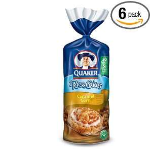 Quaker Carmel Rice Cake, 6.50 Ounce (Pack of 6)  Grocery 