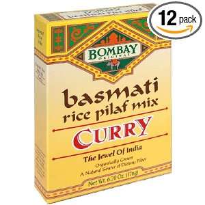 Bombay Basmati Rice, Curry Pilaf, 6.2 Ounce Packages (Pack of 12 