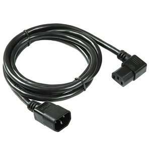    3.2ft. IEC C13 Right Angle to IEC C14 Power Cable Electronics
