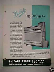 Buffalo Forge Company Evaporative Water Coolers Manual  