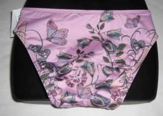 NEW Lucky Brand Purple Butterfly Tattoo Bikini Bottoms  